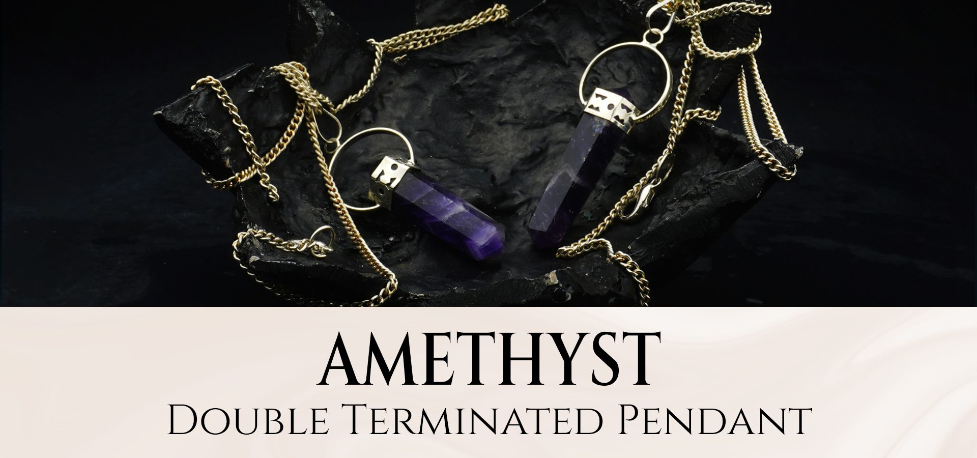 Amethyst Double Terminated Pendant