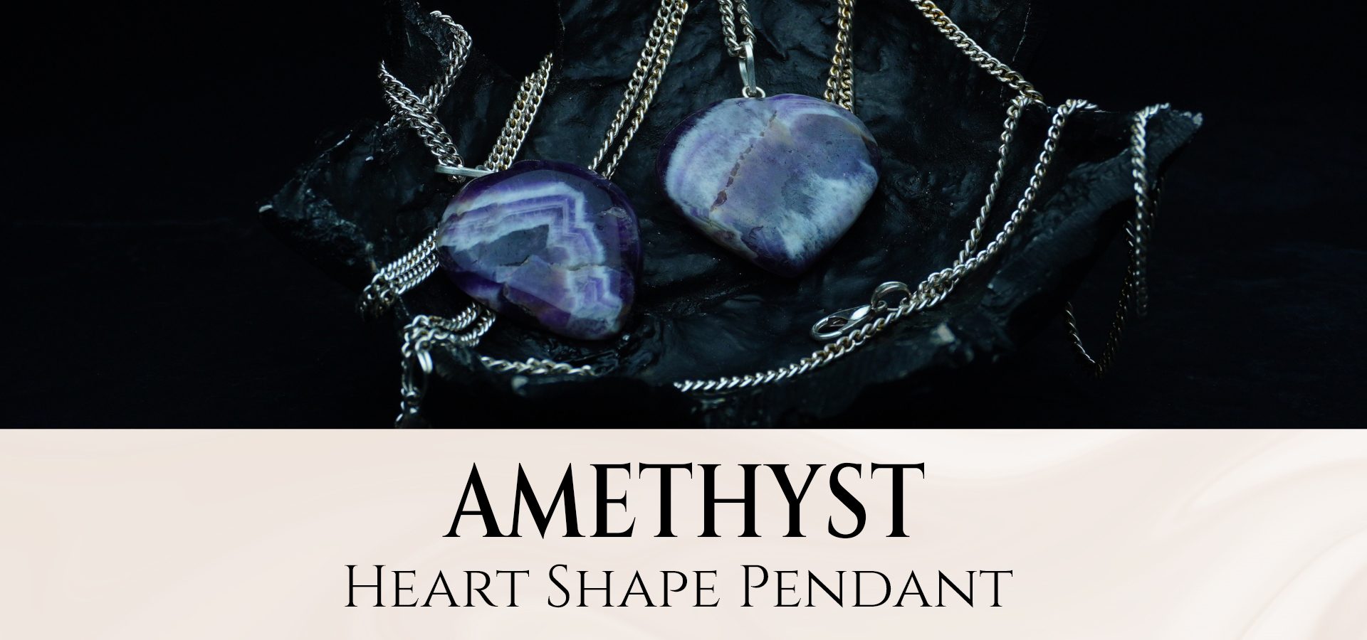 Amethyst Heart Shape Pendant