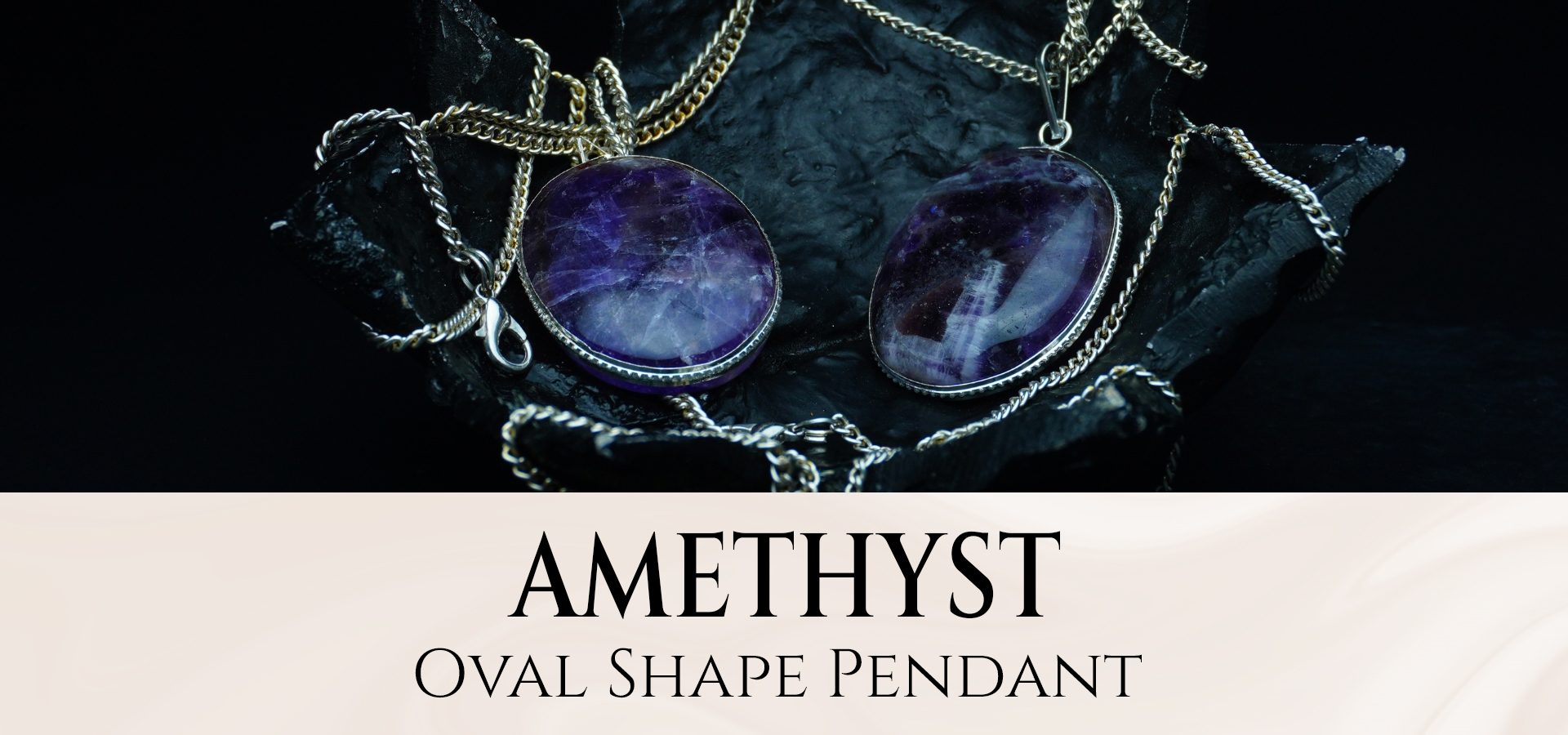 Amethyst Oval Shape Pendant