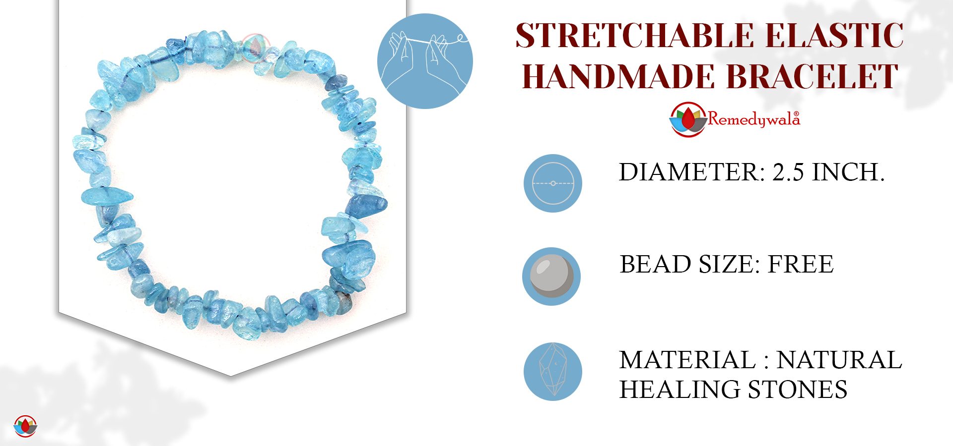 Aquamarine Chips Bracelet