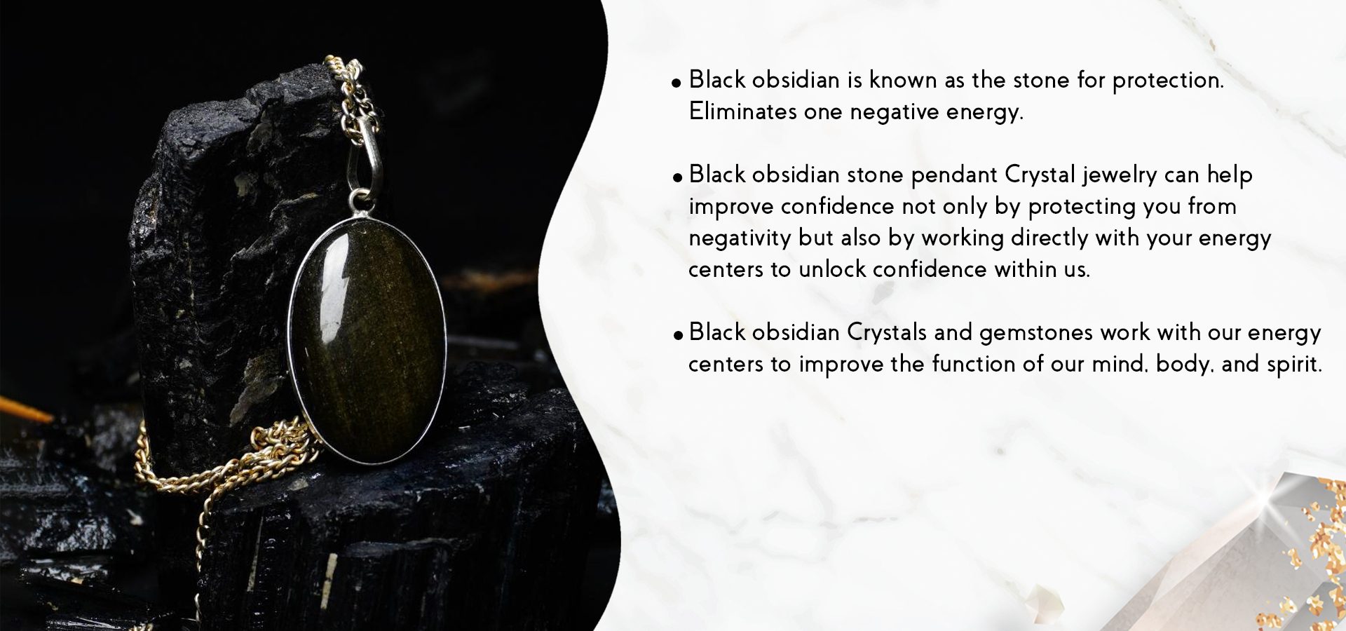 Black Obsidian Pendant