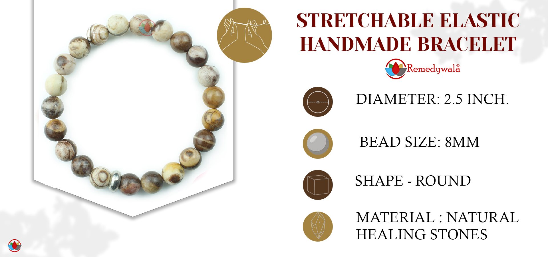 Brown Zebra Jasper Bracelet