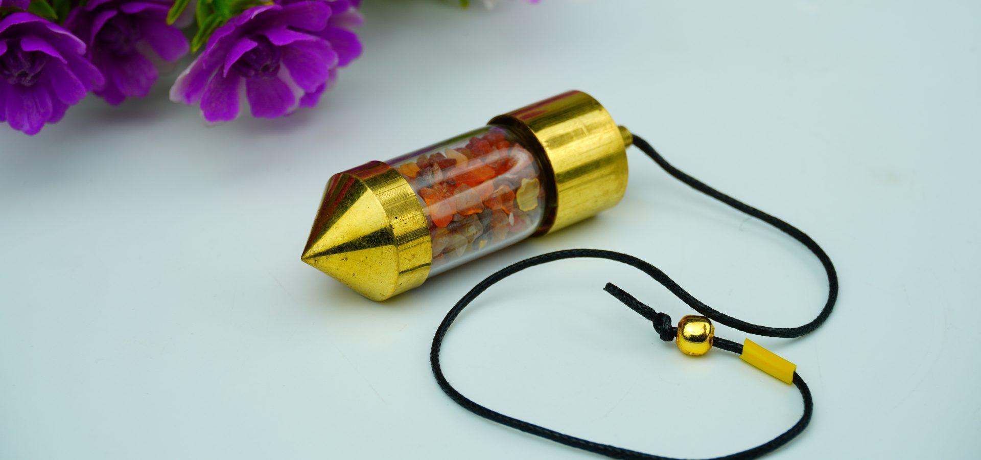 Carnelian Bottle Dowsing Pendulum