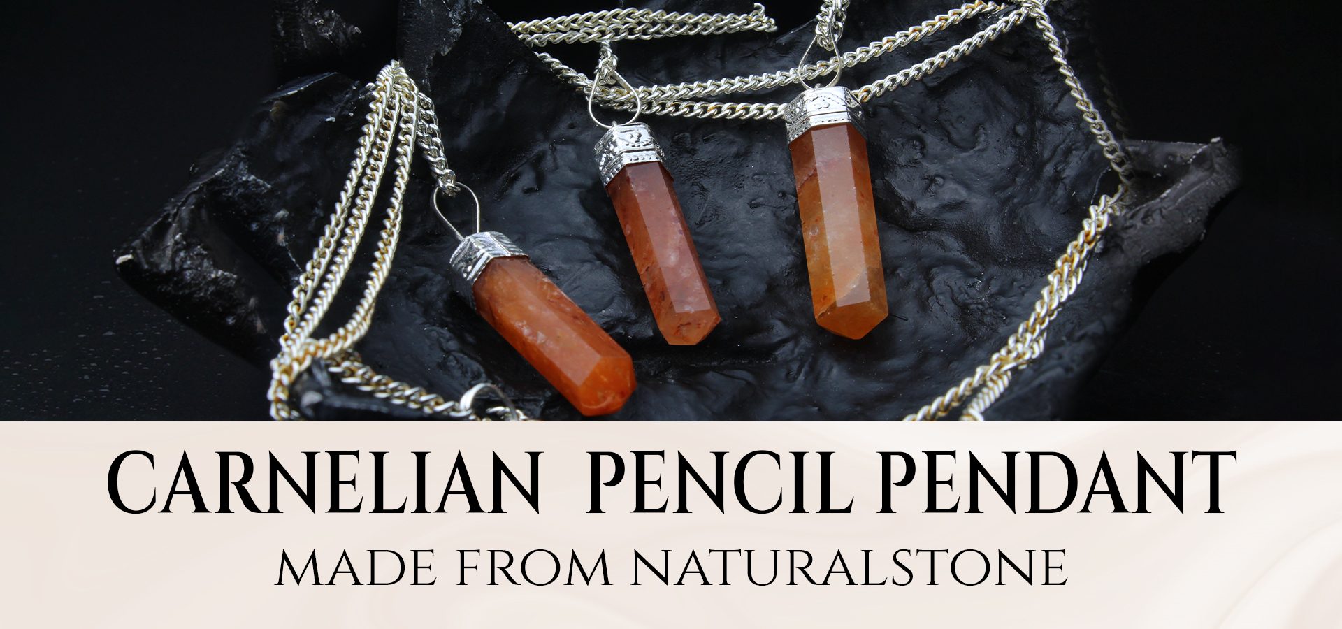 Carnelian Pencil Pendant