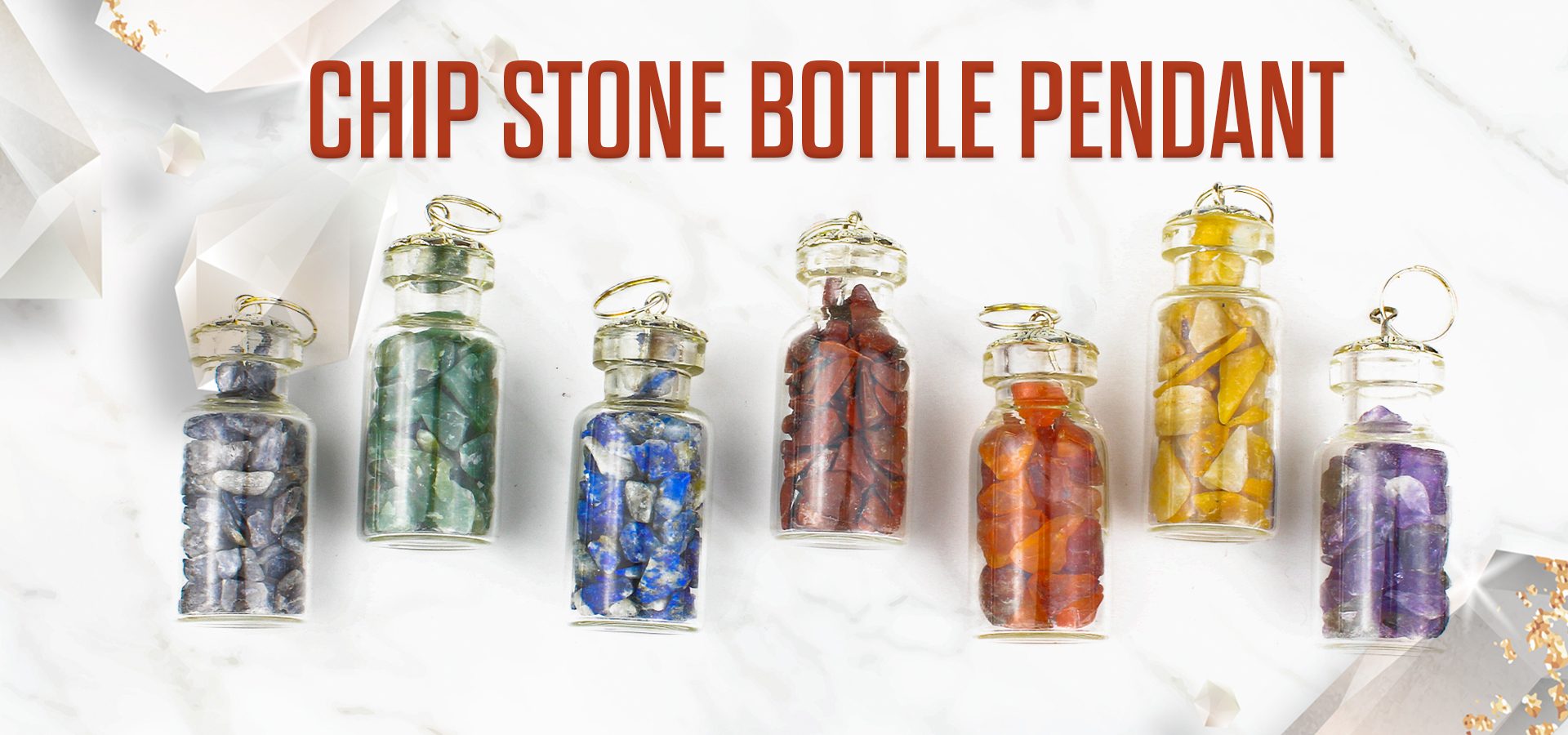 Chip Stone Bottle Pendant