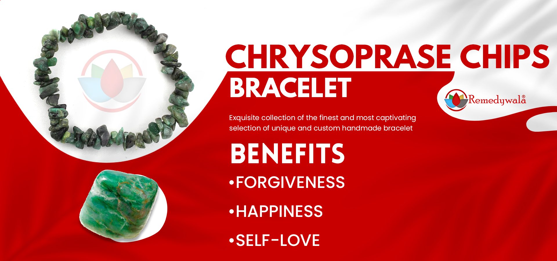 Chrysoprase Chips Bracelet