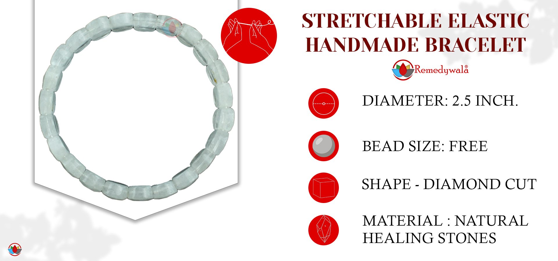 Crystal Bracelet | Buy Online Clear Quartz Oval Faceted Bracelet -  Shubhanjali