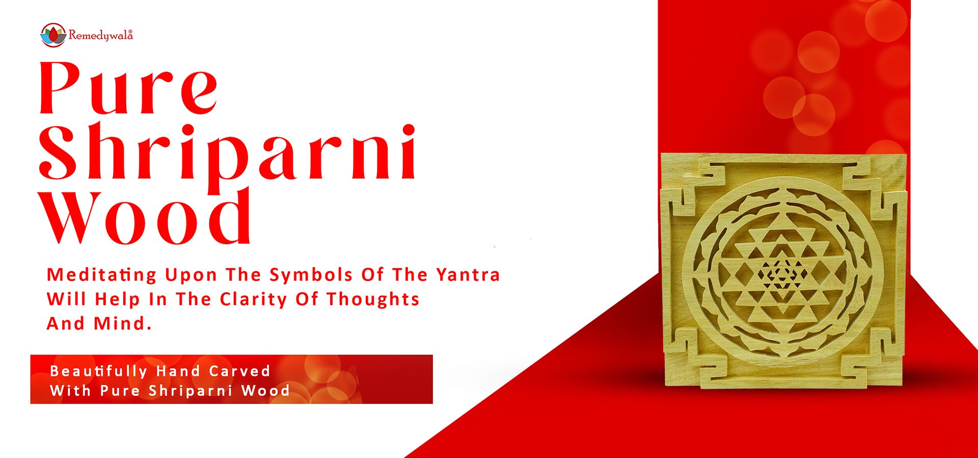 Energized Wooden Sriparni Sri Yantra Plate