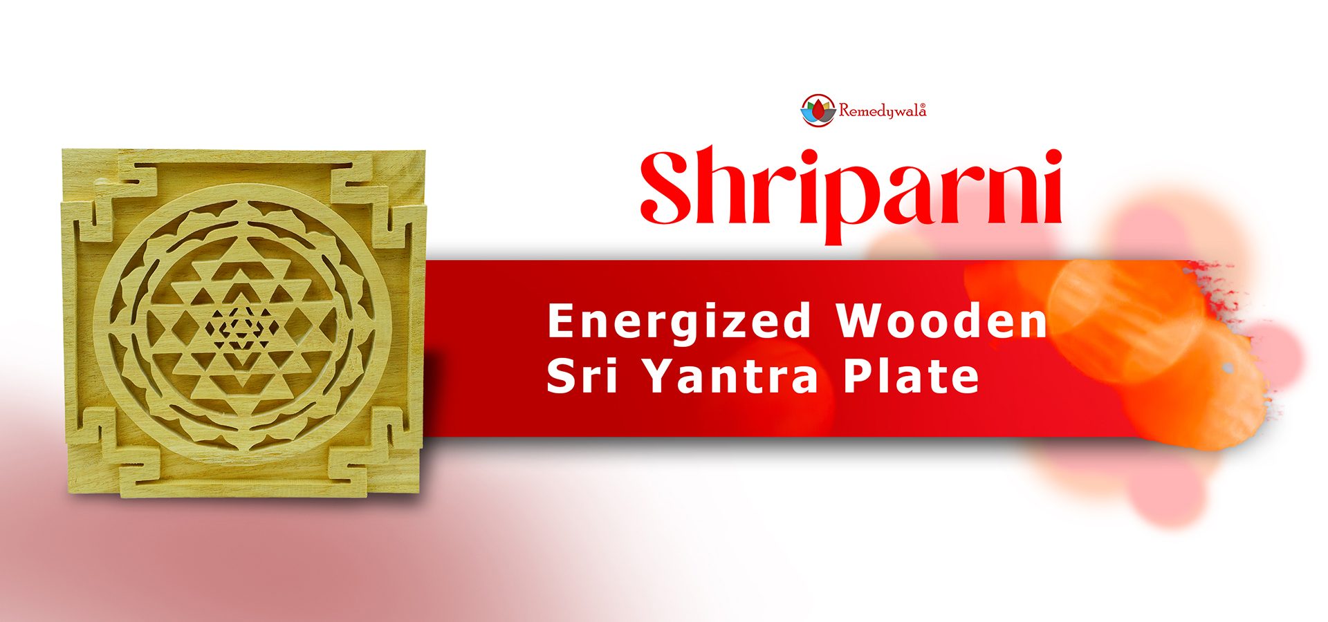 Energized Wooden Sriparni Sri Yantra Plate