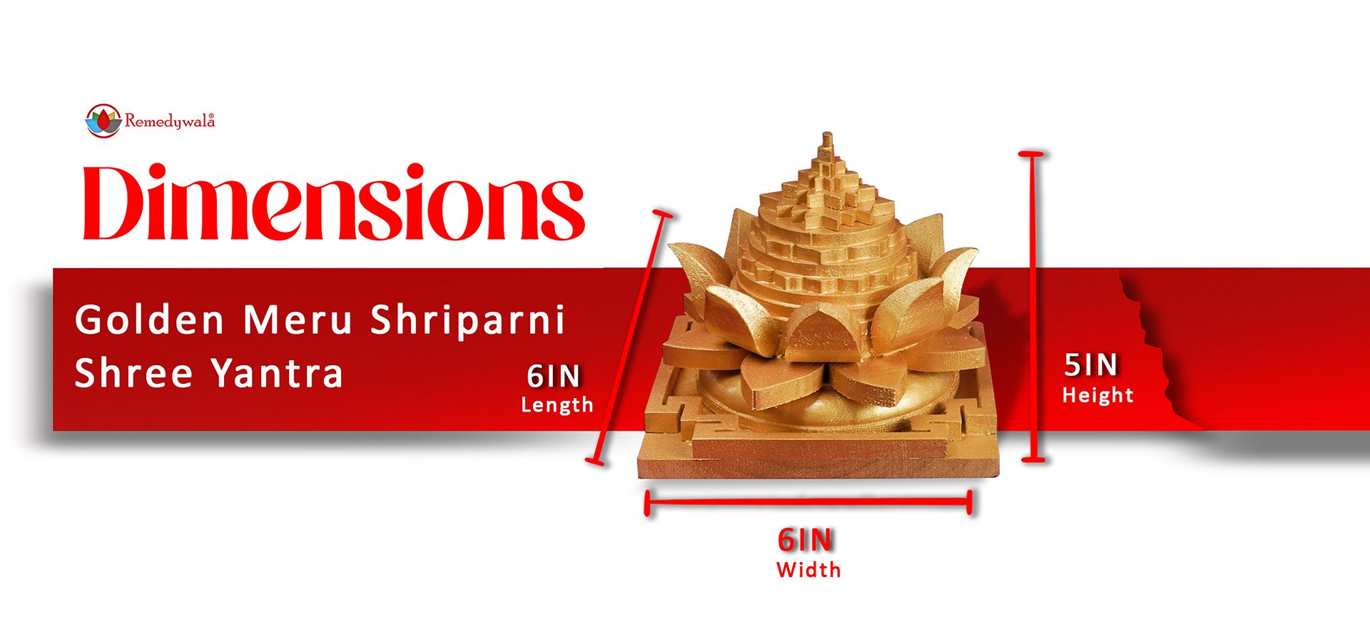 Golden Meru Shriparni Shree Yantra