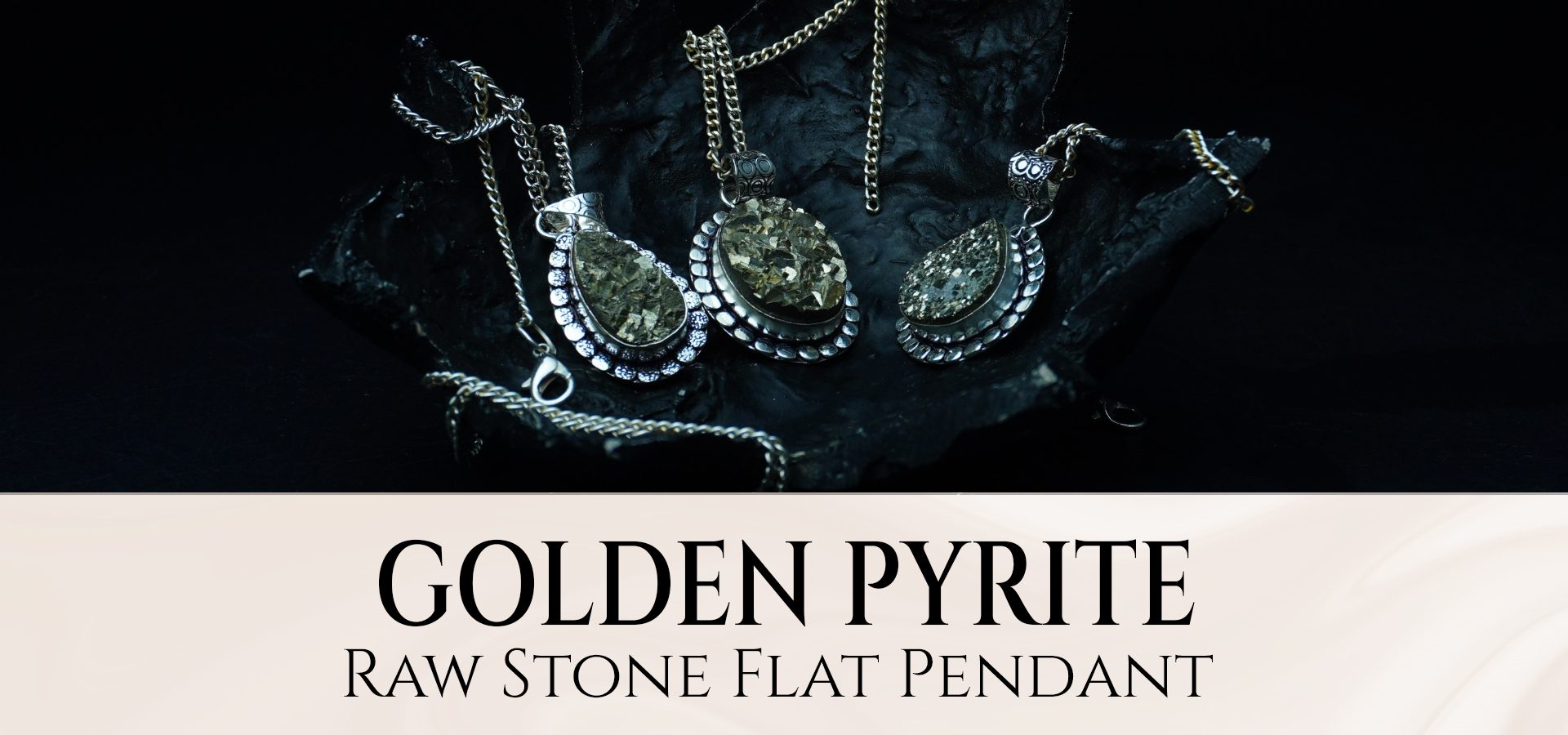 Golden Pyrite Raw Stone Pendant