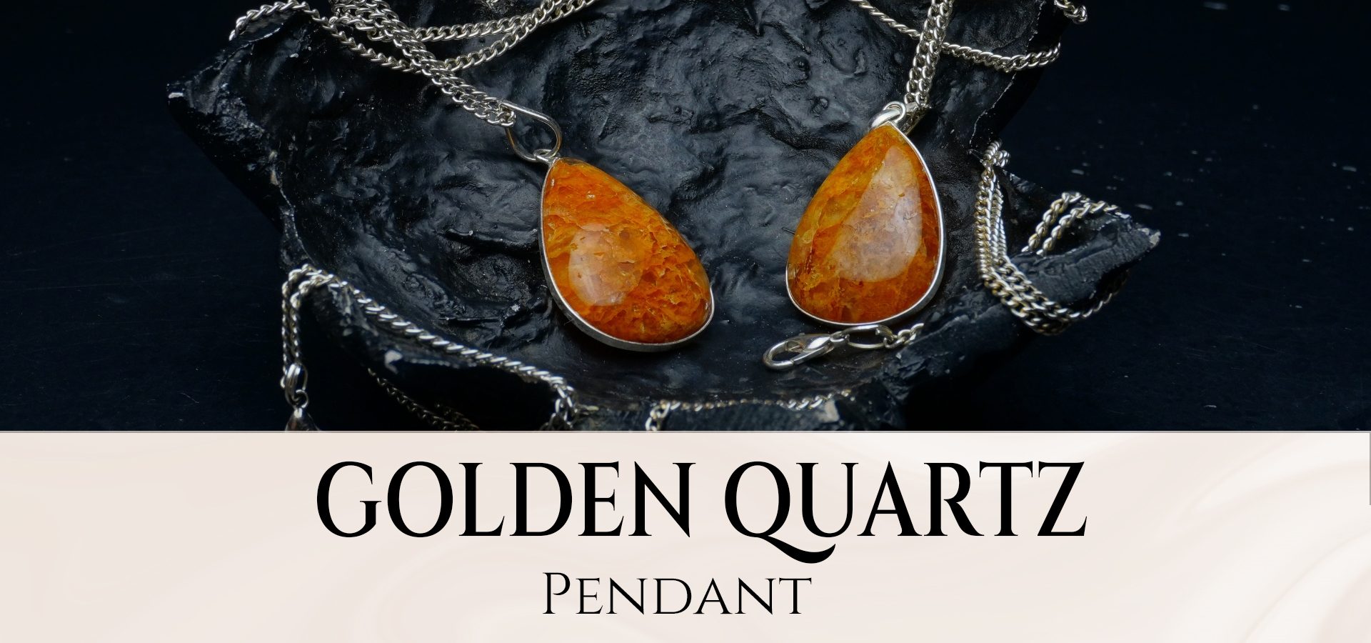 Golden Quartz Pendant