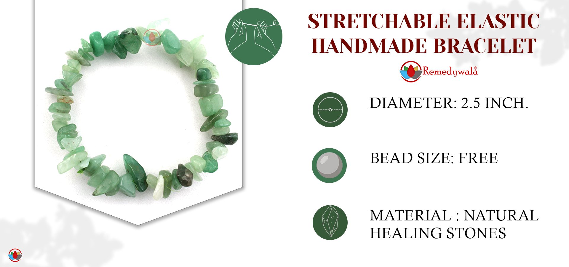 Green Aventurine Chips Bracelet