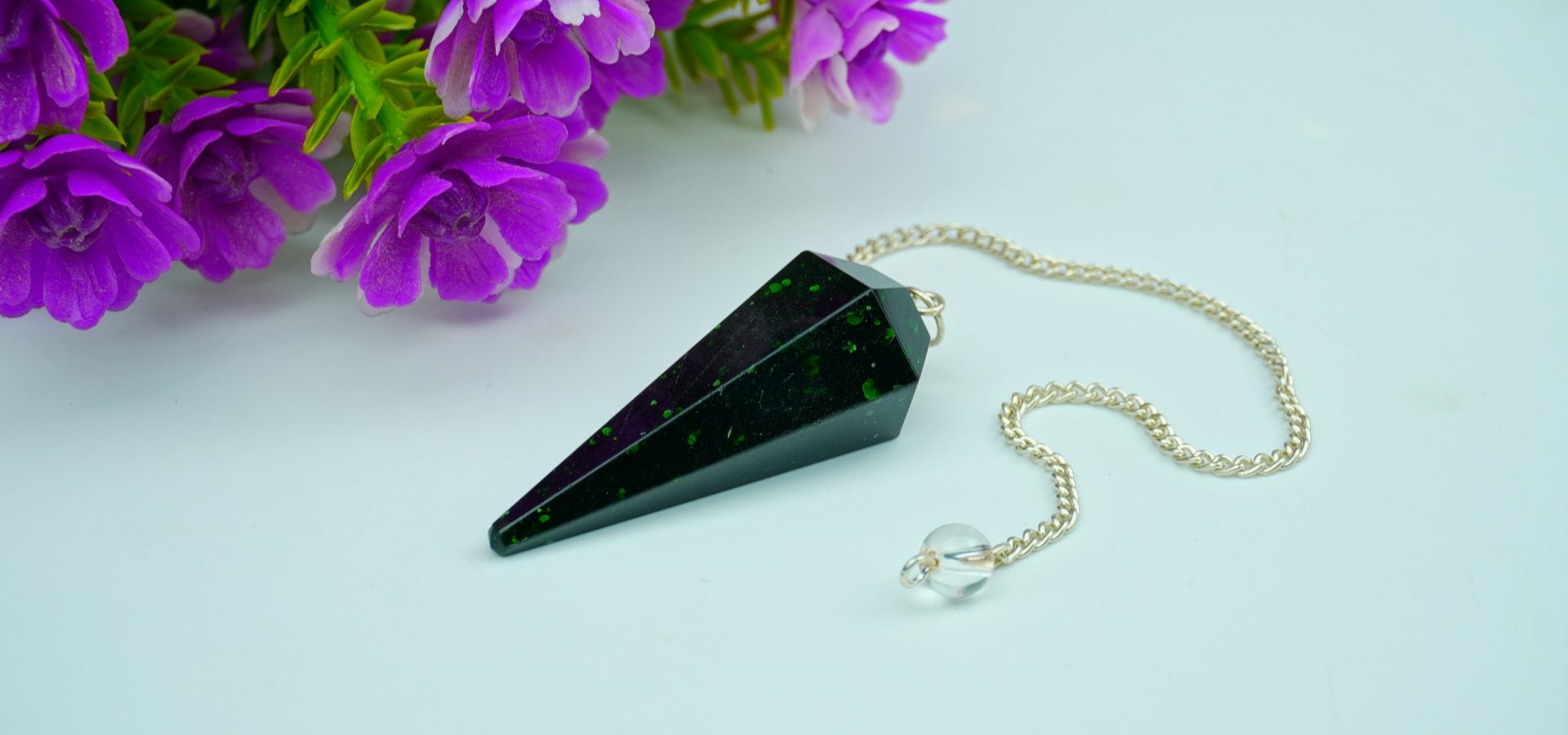 Green Goldstone Dowsing Pendulum