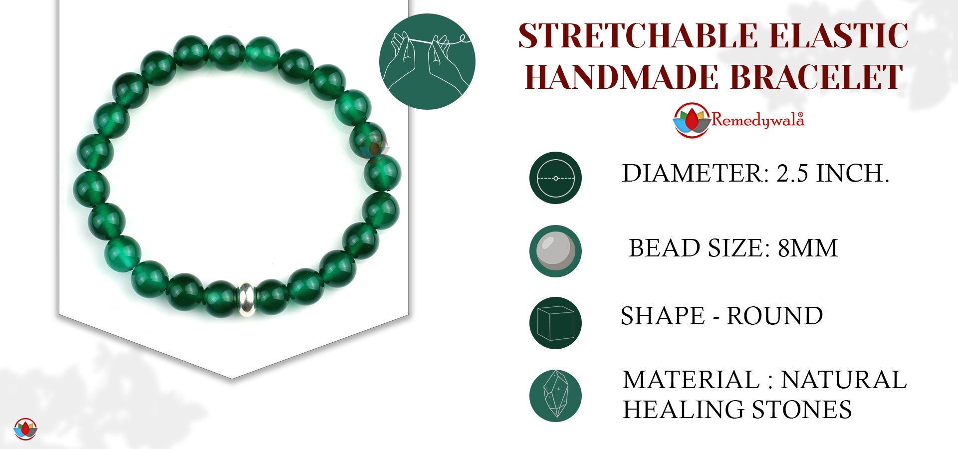 Green Onyx Bracelet 8mm