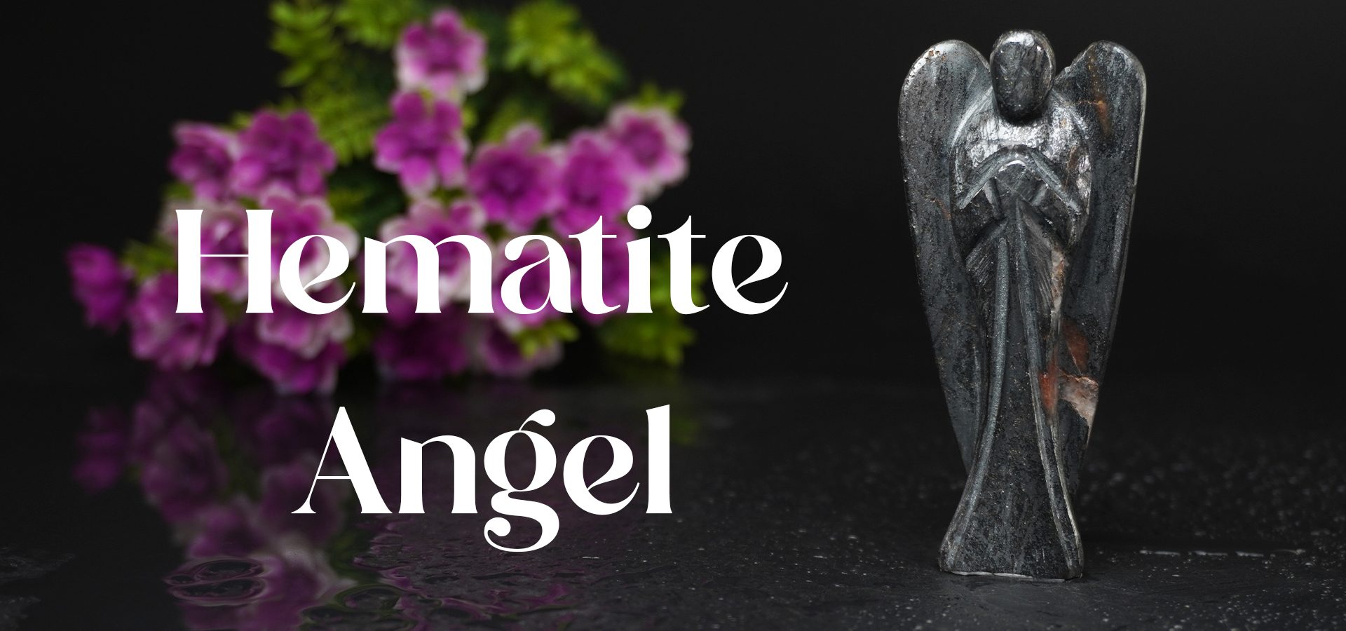 Hematite Angel 3 INCH