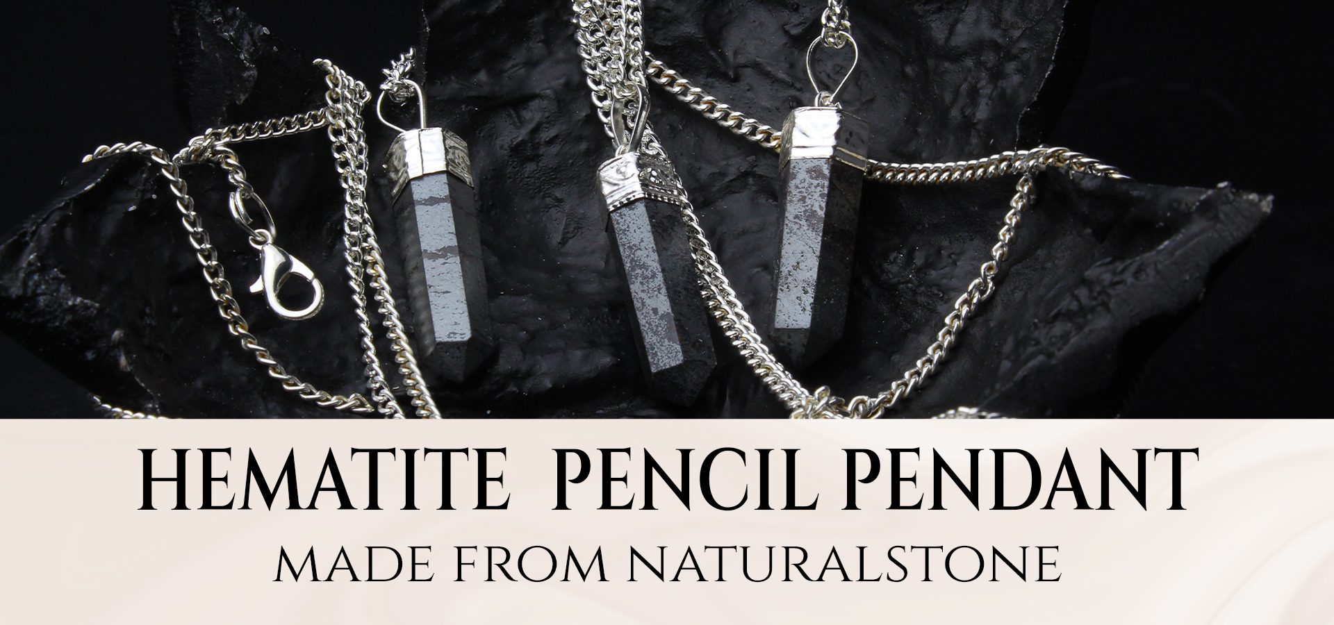 Hematite Pencil Pendant