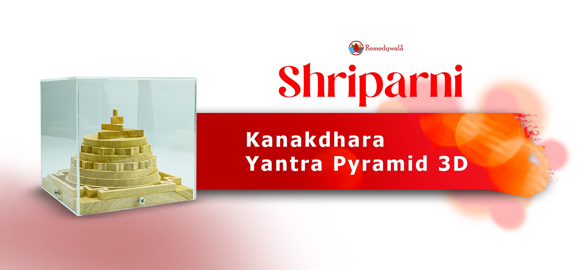 Kanakdhara Yantra Pyramid 3D(4 Inch Approx)