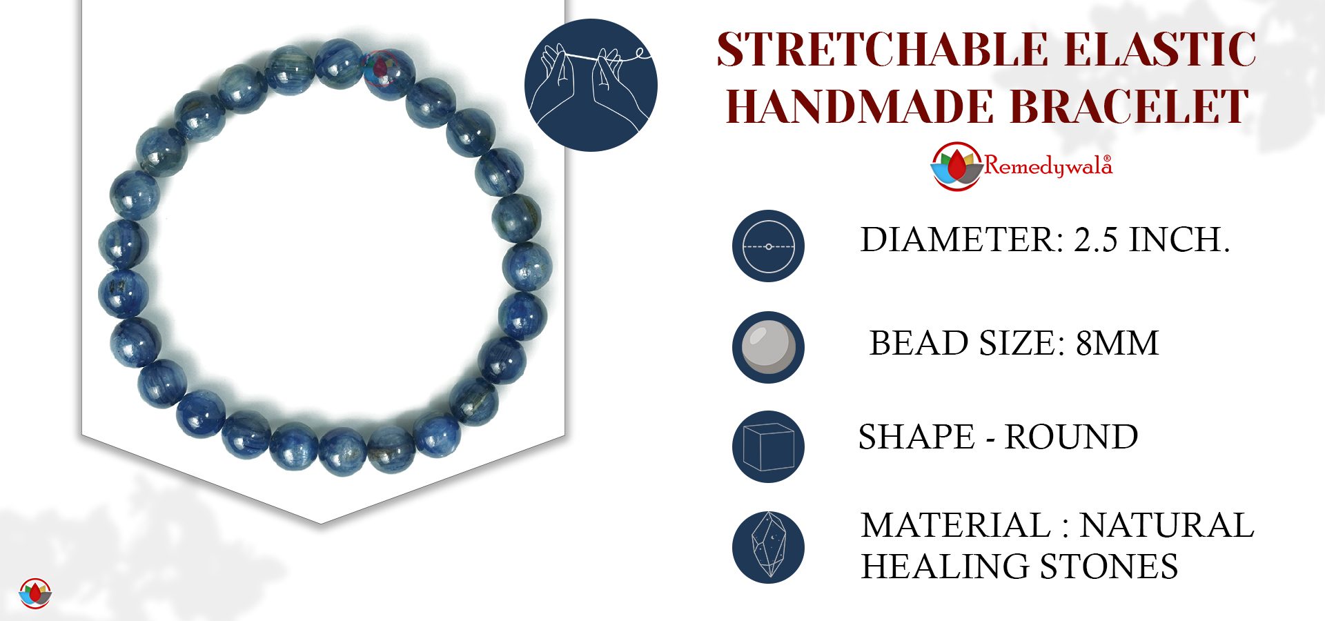 Kyanite Bracelet 8mm