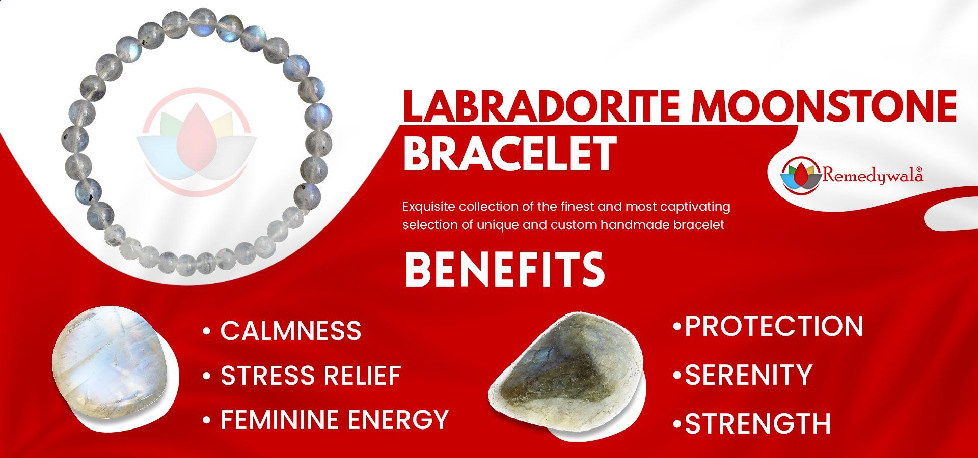 Labradorite Moonstone Combination Bracelet