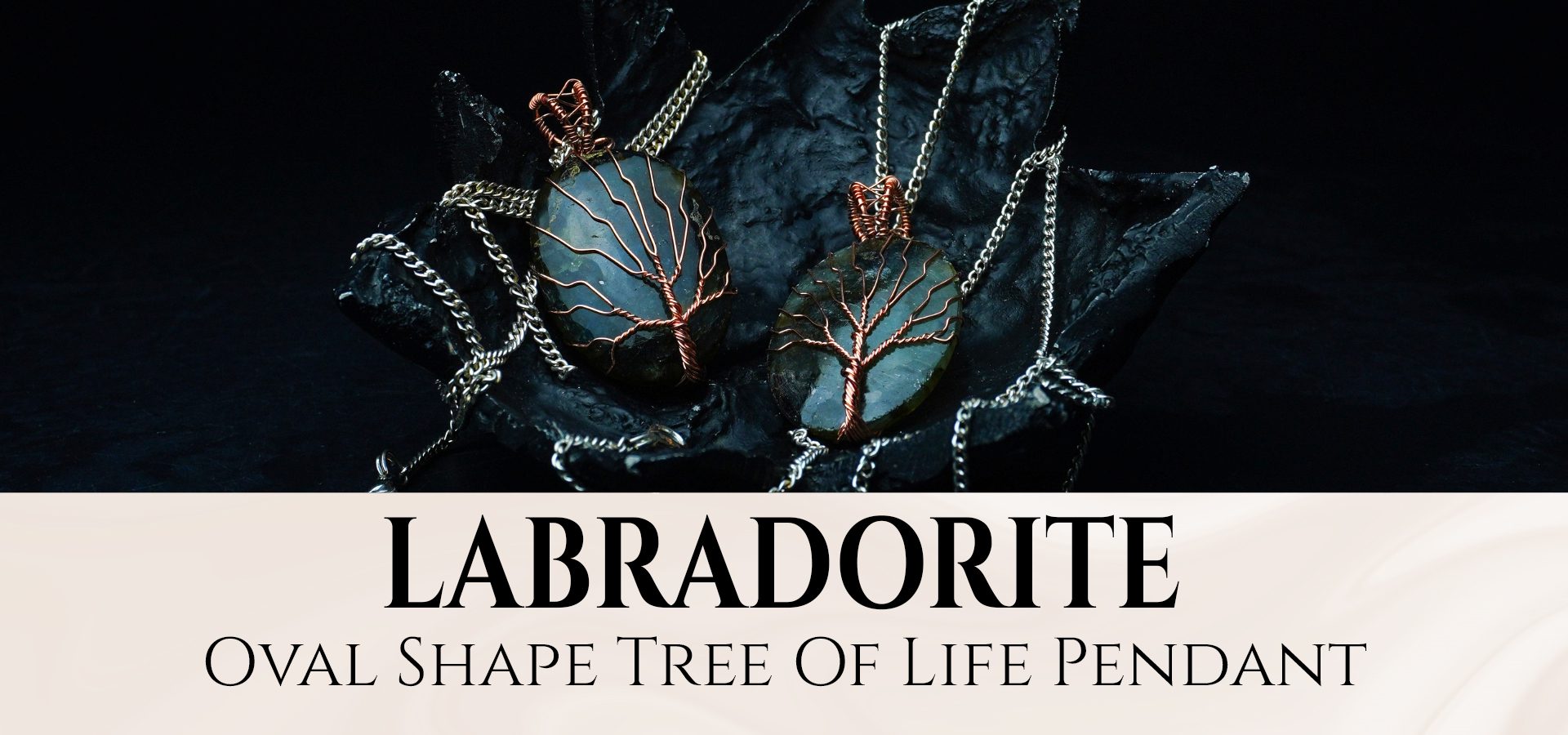 Labradorite Oval Shape Tree of Life