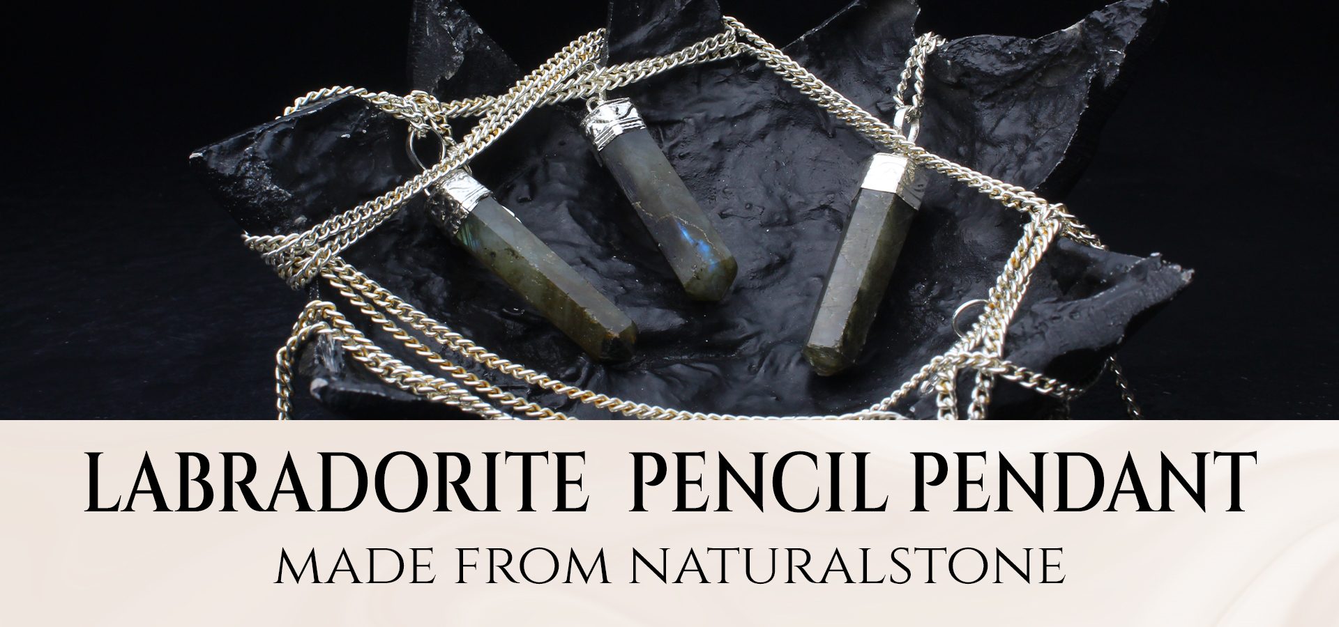 Labradorite Pencil Pendant