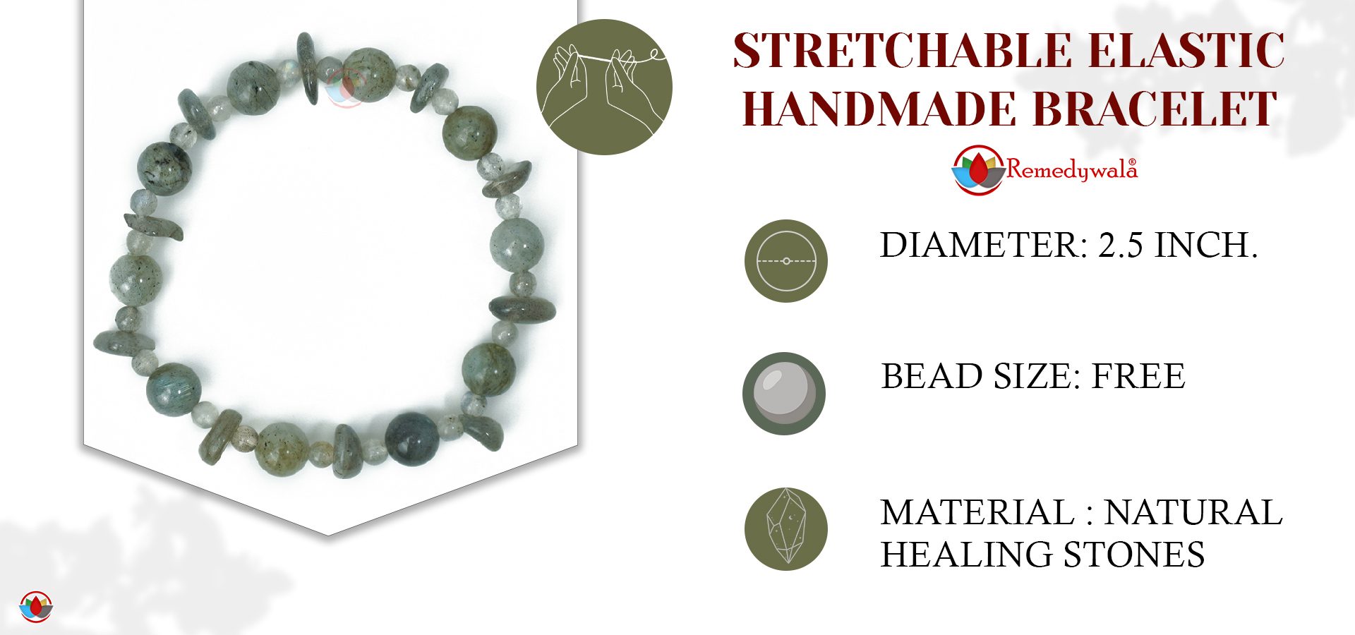 Labradorite Wati Bracelet 4mm 8mm