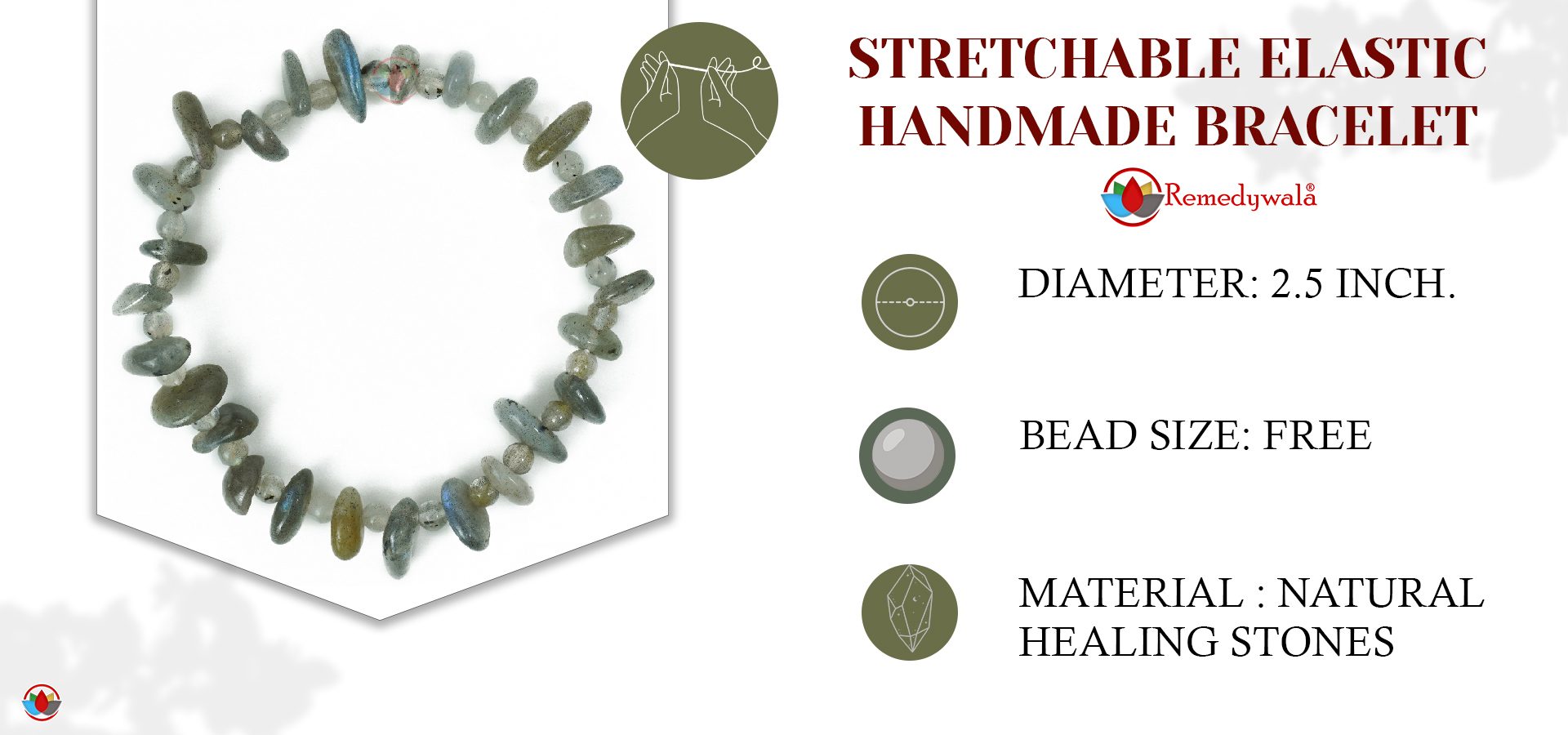 Labradorite Wati Bracelet 4 mm