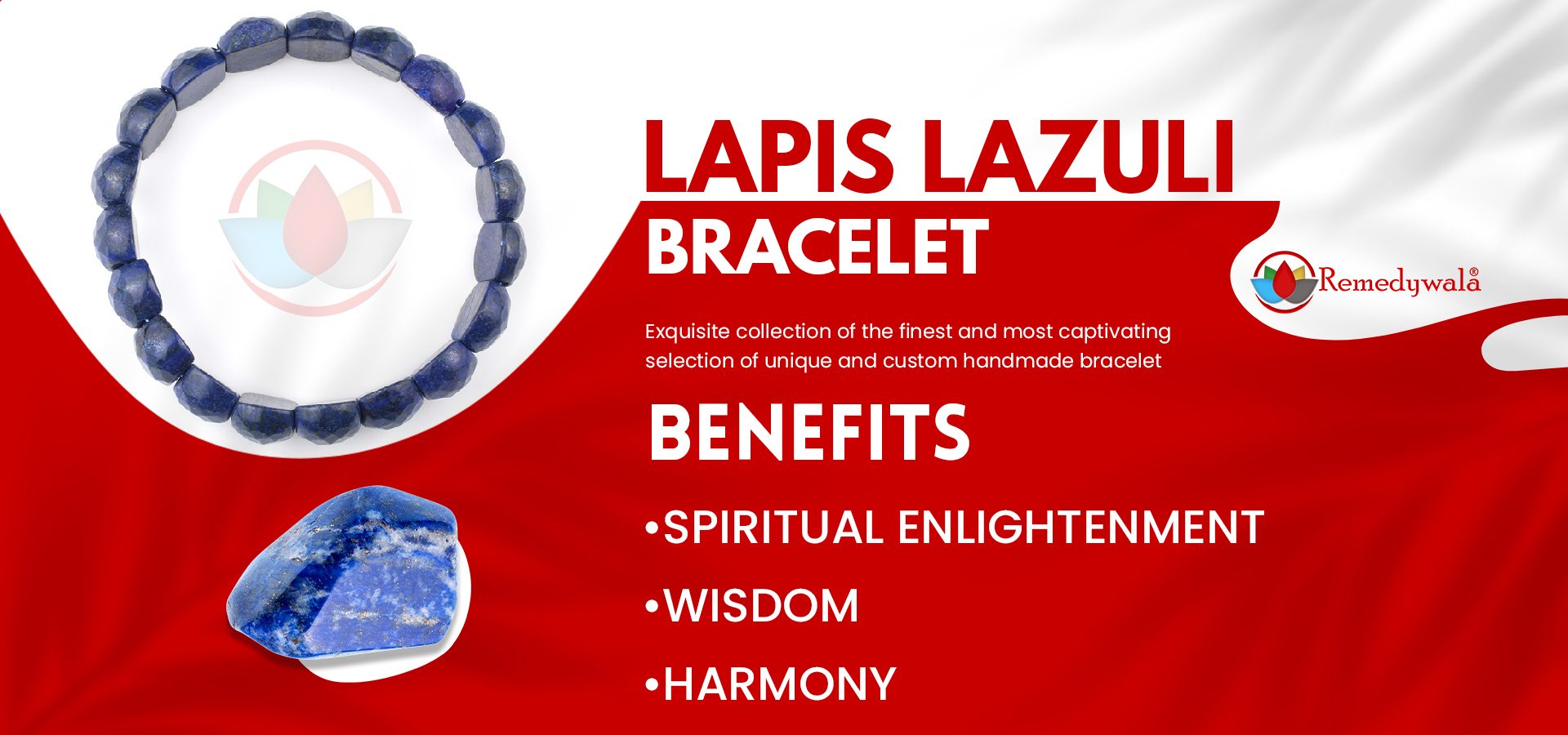 Lapis Bracelet (Diamond Cut Round Tumble)