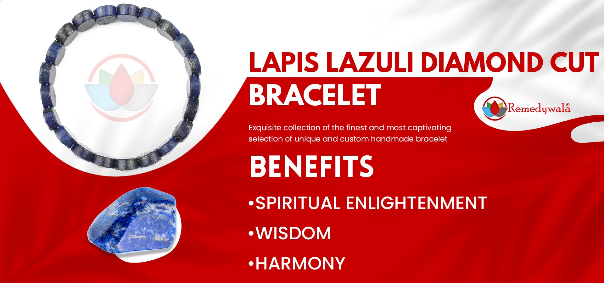 Lapis Bracelet (Diamond Cut Tumble)