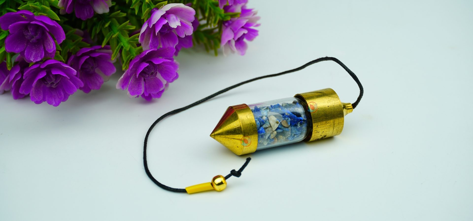 Lapis Lazuli Bottle Dowsing Pendulum