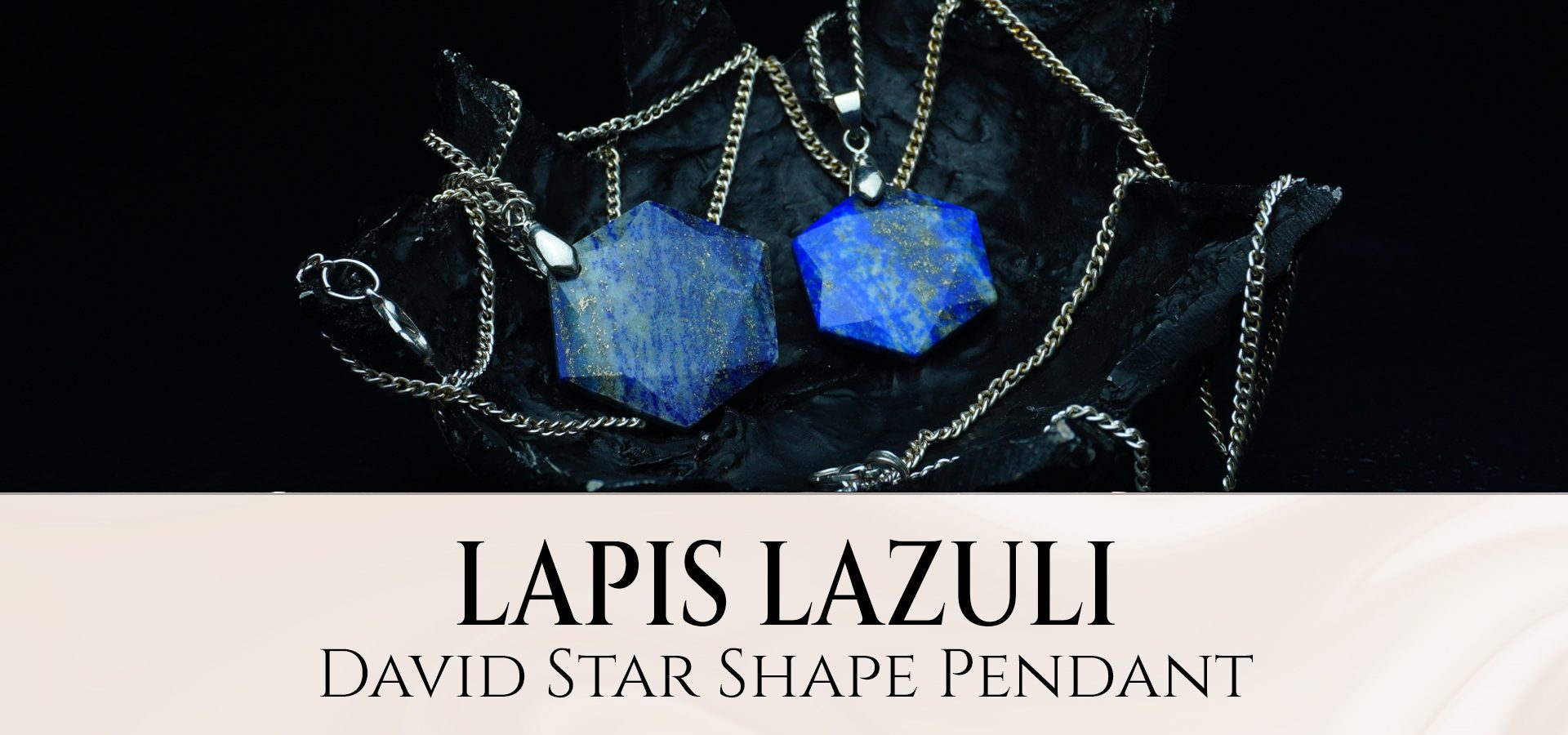 Lapis Lazuli David Star Shape Pendant