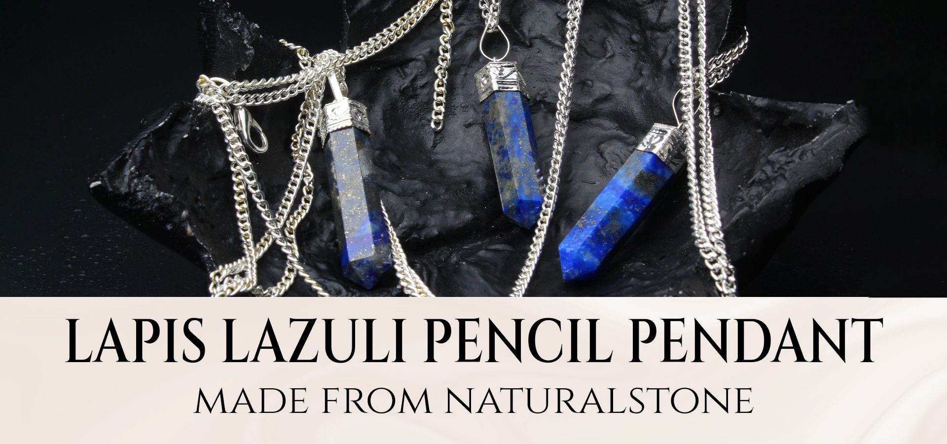 Lapis Lazuli Pencil Pendant