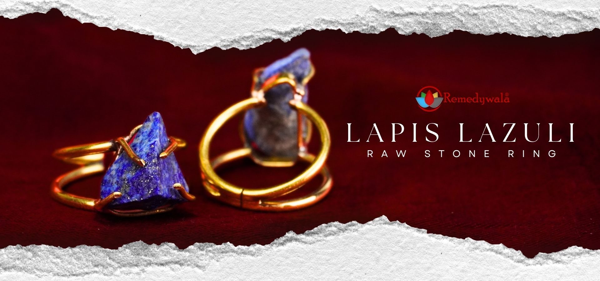 Lapis Lazuli Raw Stone Ring