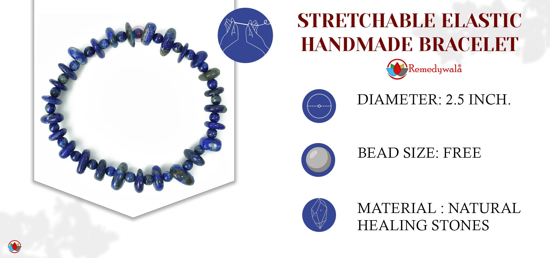 Lapis Lazuli Wati Bracelet 4MM