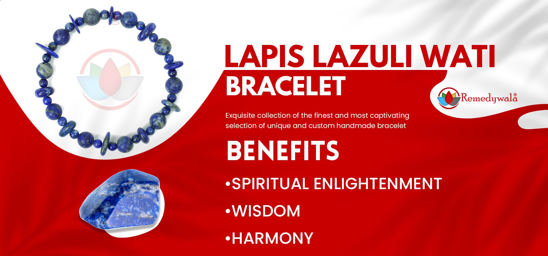 Lapis Lazuli Wati Bracelet 4MM 8 MM