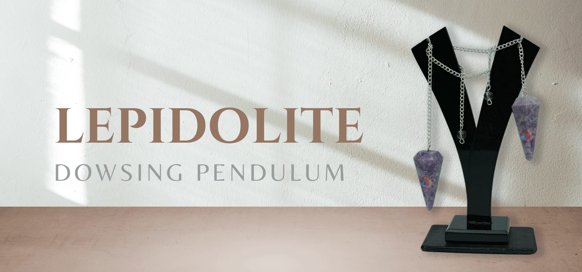 Lepidolite Dowsing Pendulum