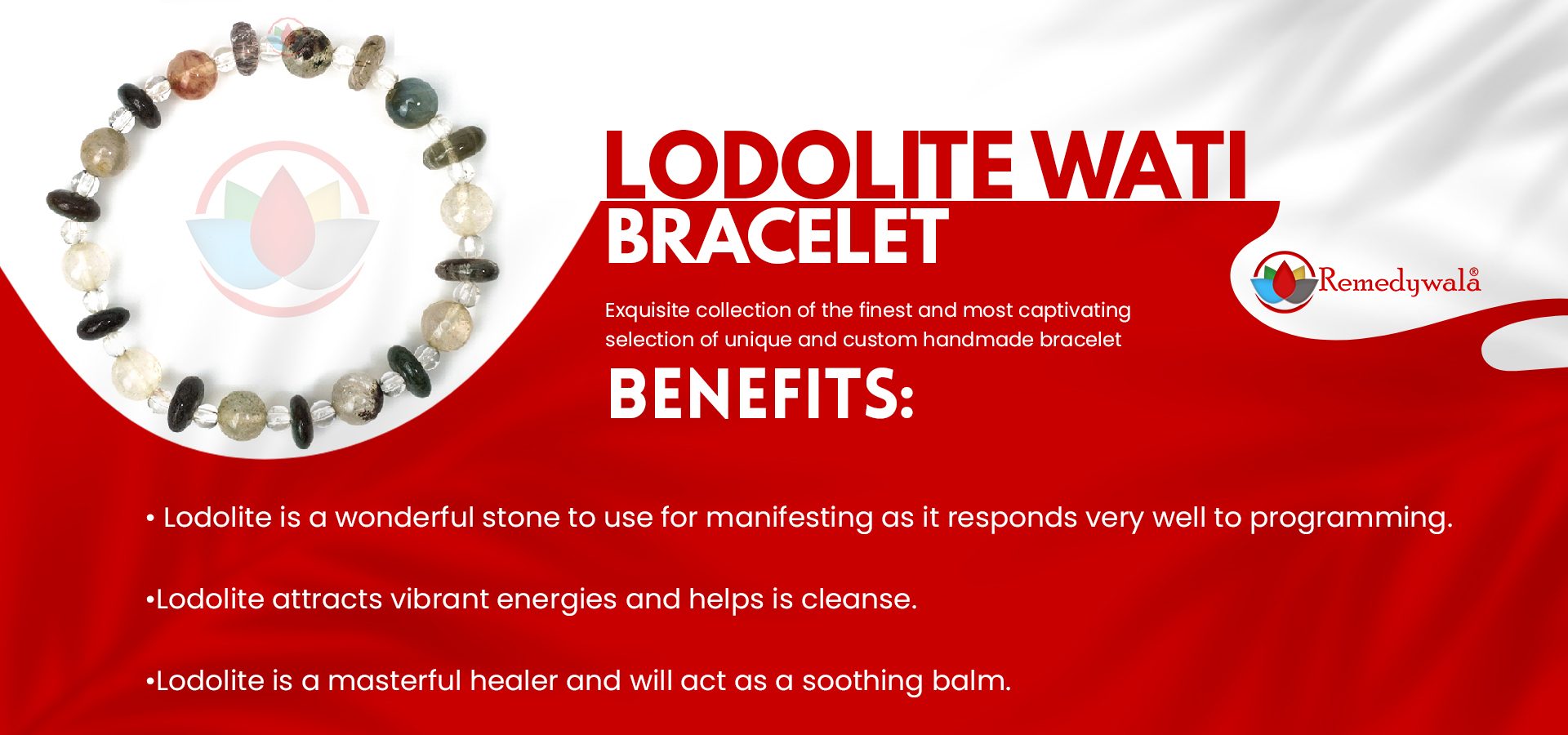 Lodolite wati Bracelet 4 mm 8 mm