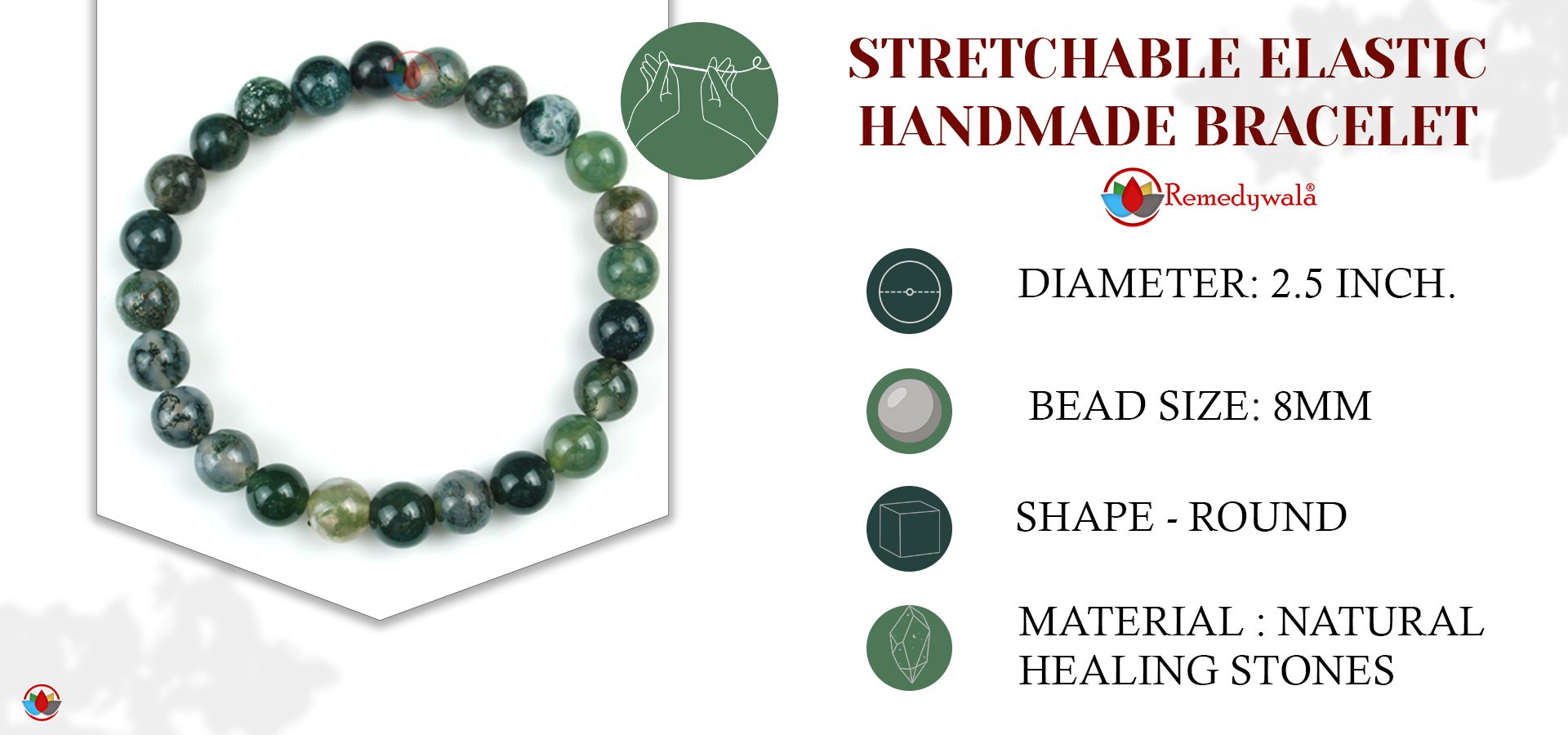 Moss Agate Bracelet