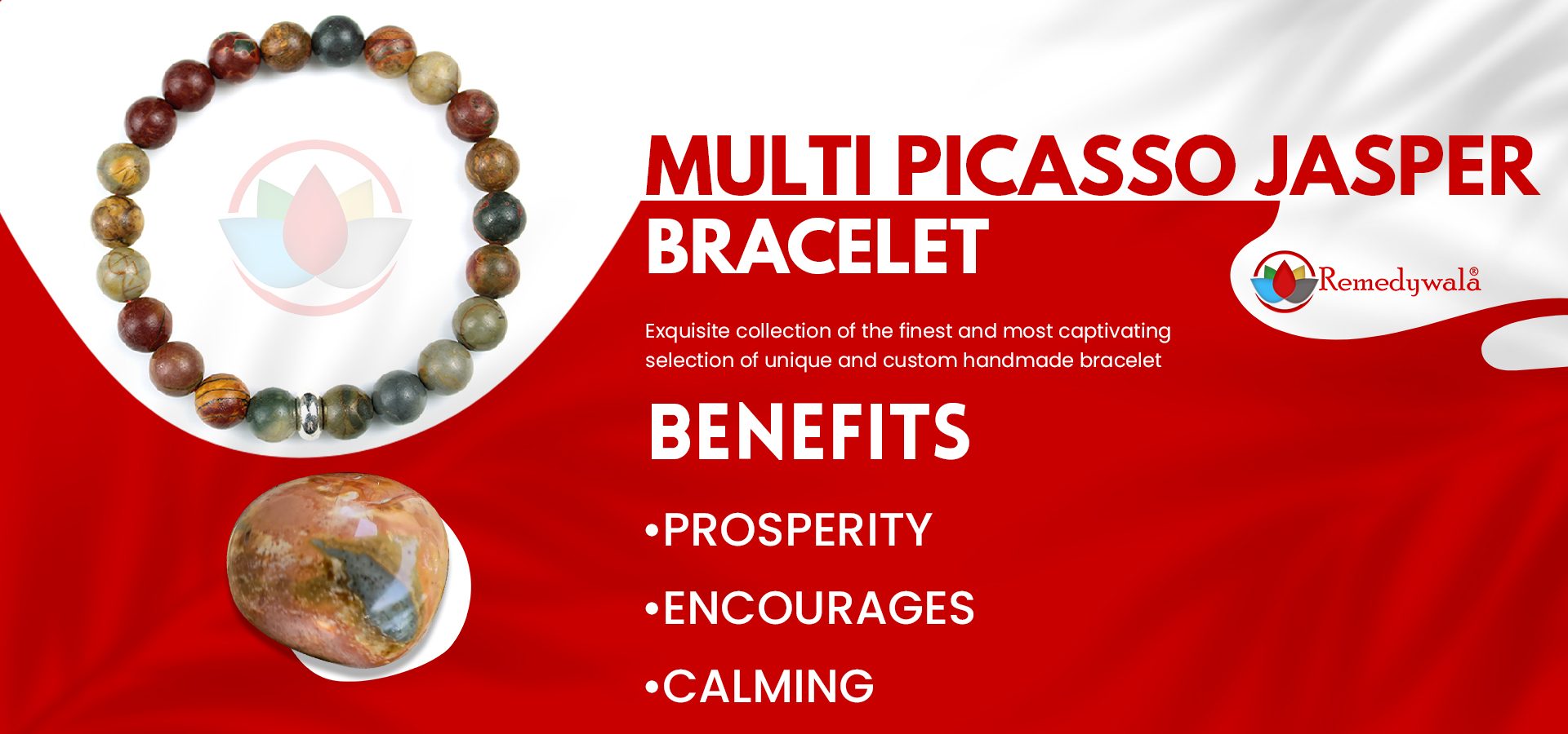 Multi Picasso Jasper Bracelet