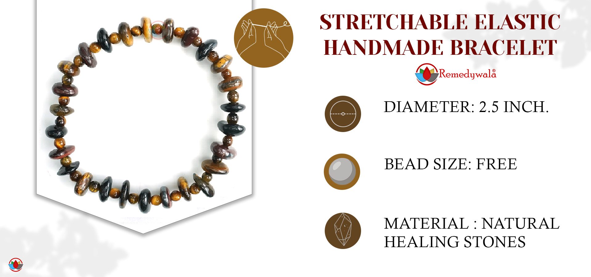 Multicolor Tiger Eye Wati Bracelet 4mm