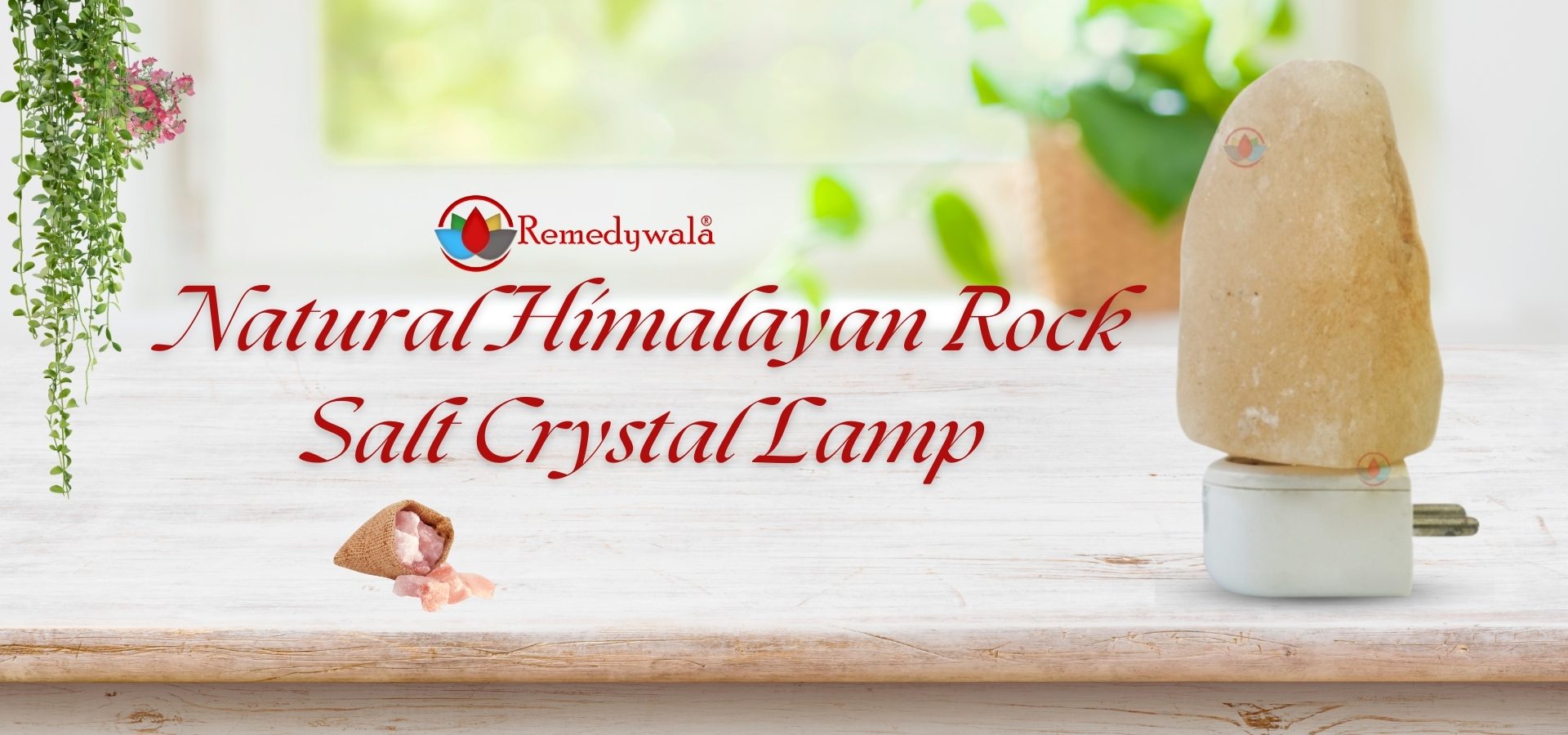Natural Himalayan Rock Salt Crystal Lamp (1)