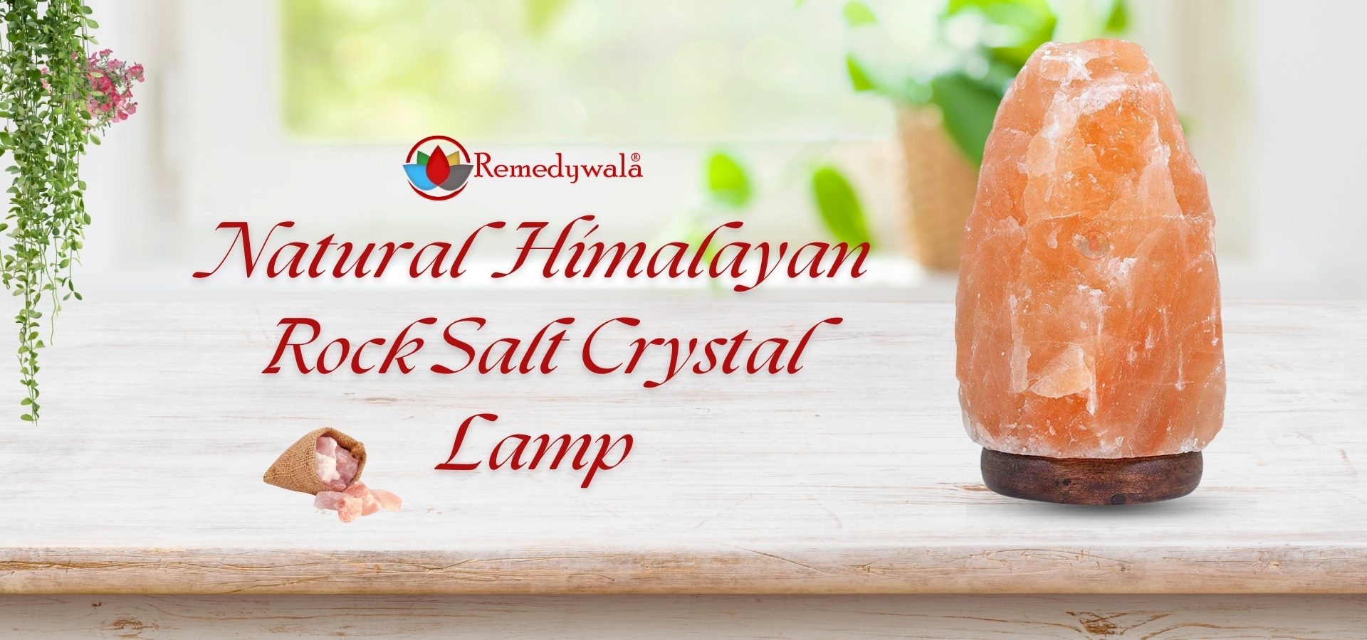 Natural Himalayan Rock Salt Crystal Lamp (3-5Kg) (1)