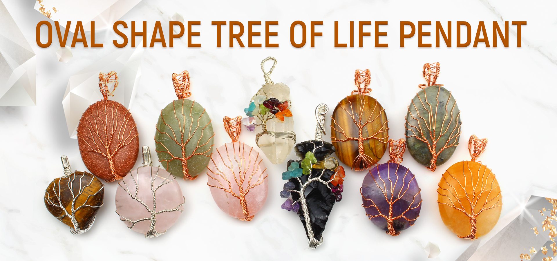 Oval Shape Tree of Life pendant