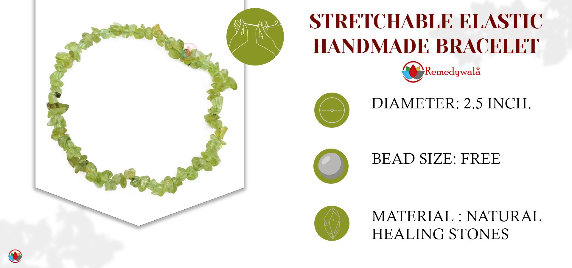 Peridot Chips Bracelet