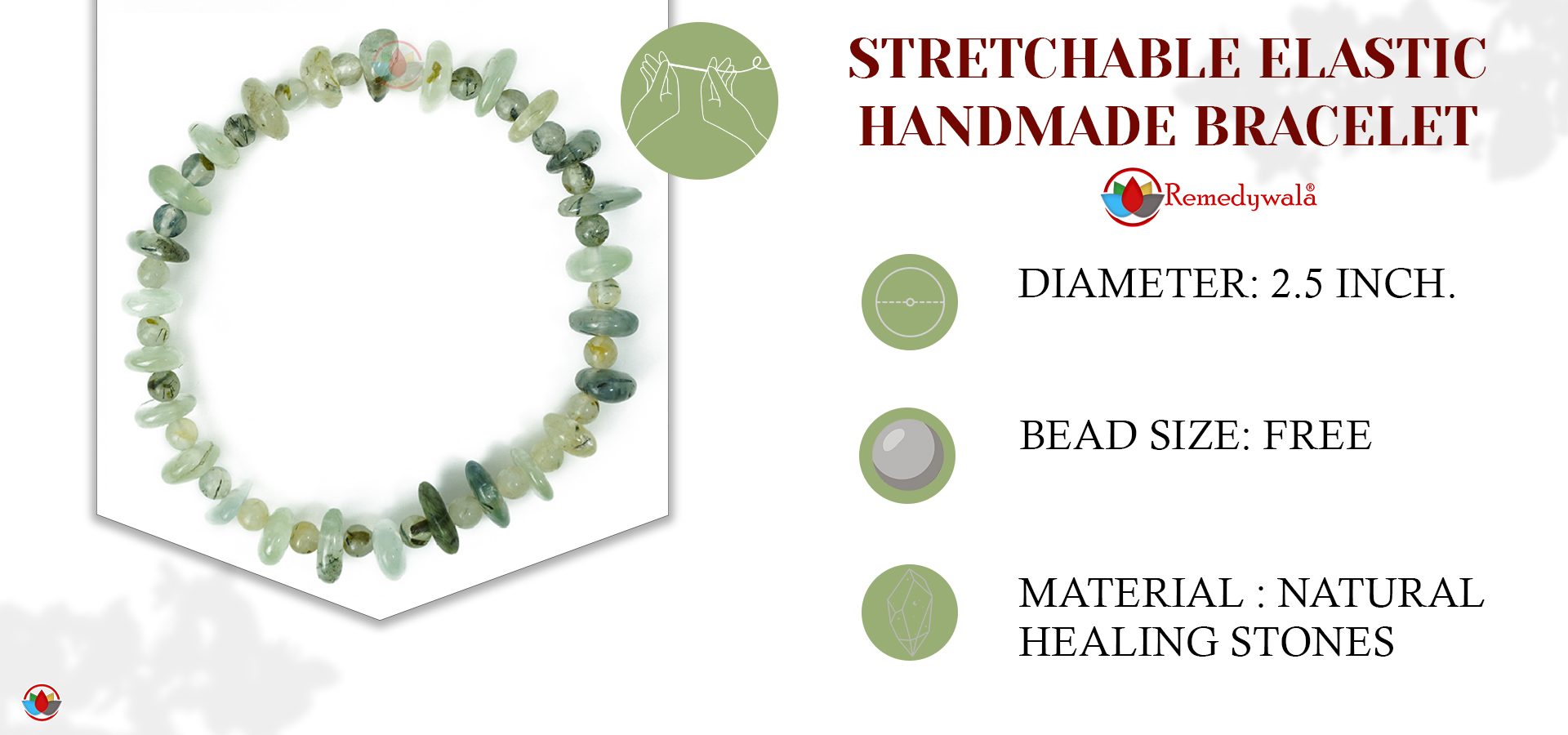 Prehnite Wati Bracelet 4mm