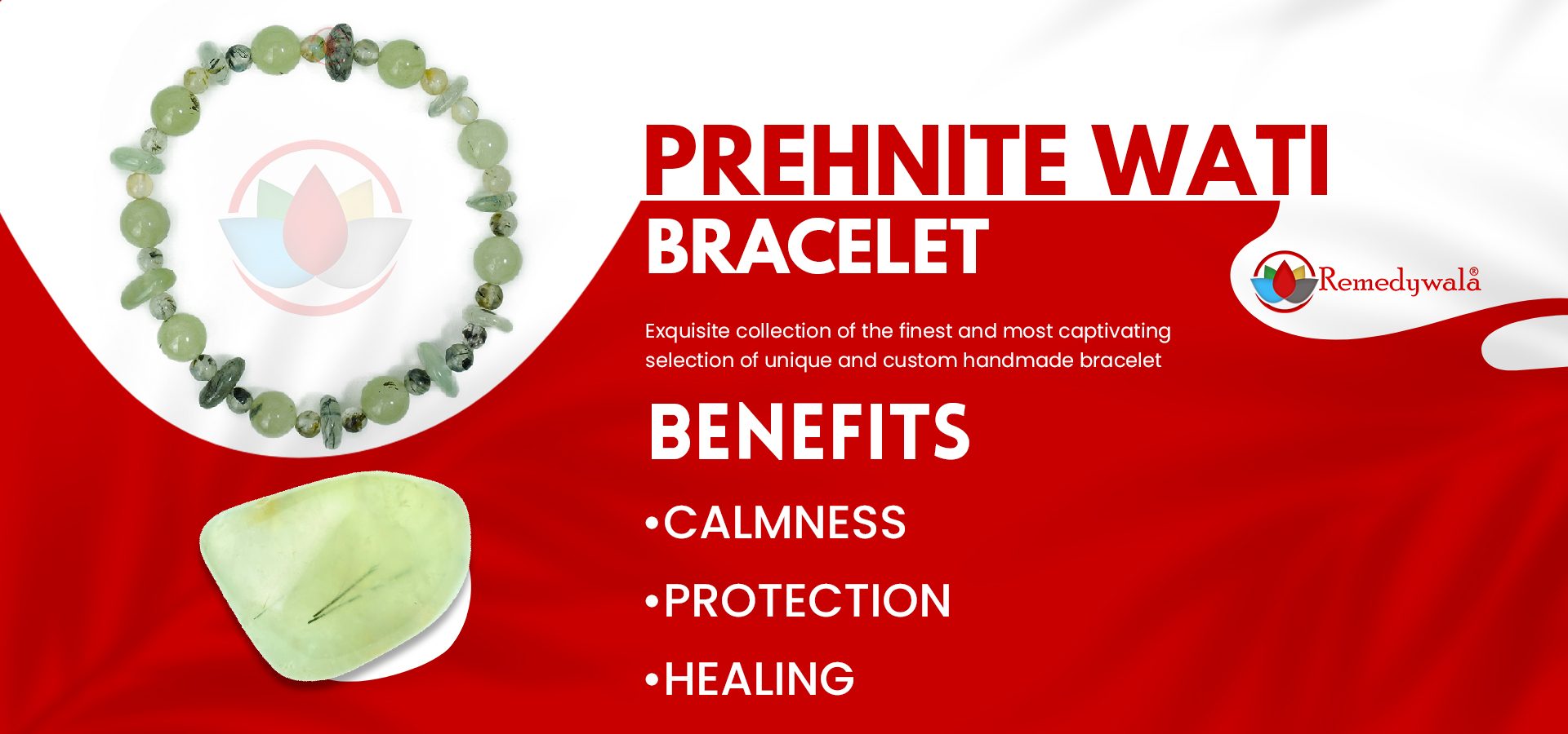 Prehnite Wati Bracelet 4mm 8 mm