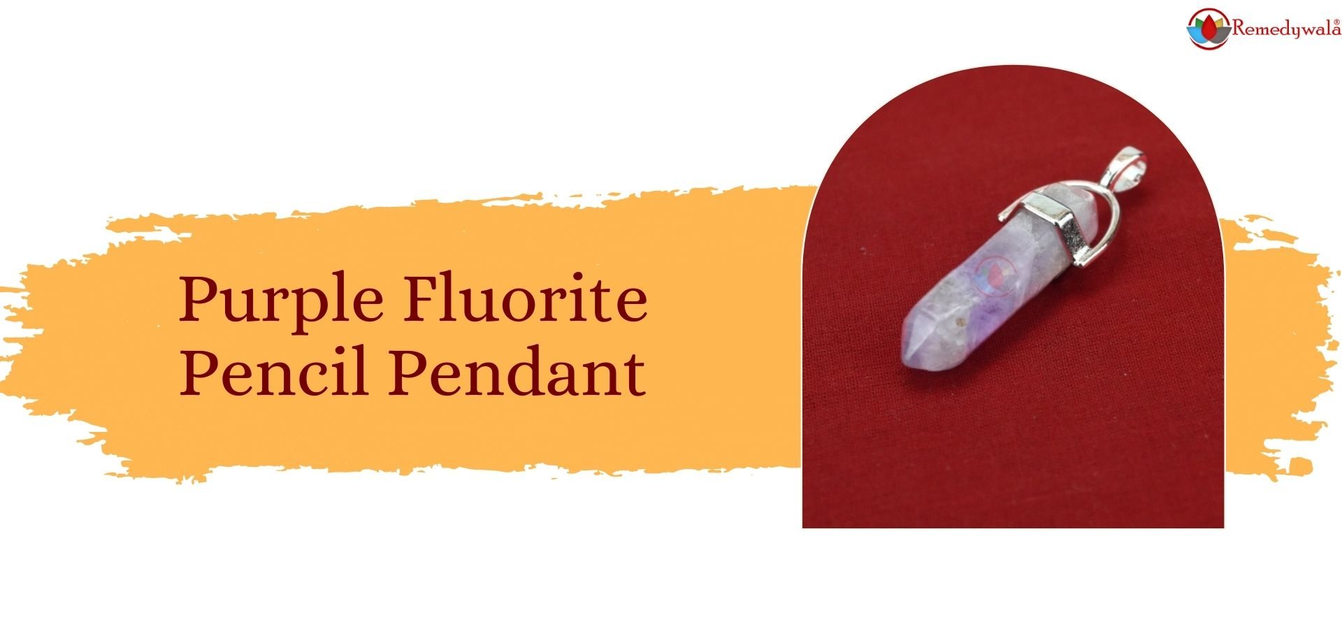 Purple Fluorite Pencil Pendant (1)