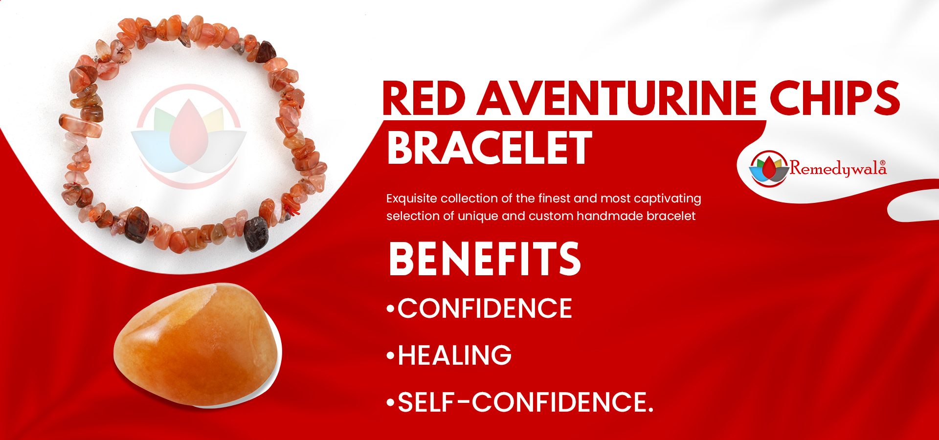 Red Aventurine Chips Bracelet