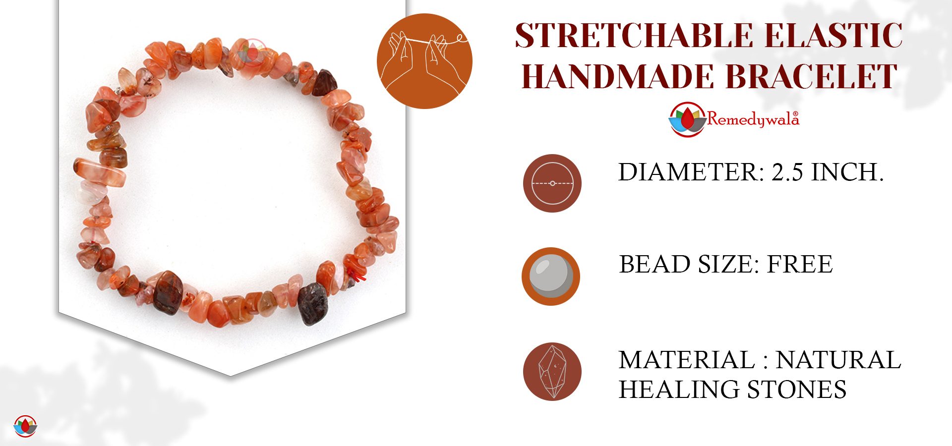 Red Aventurine Chips Bracelet